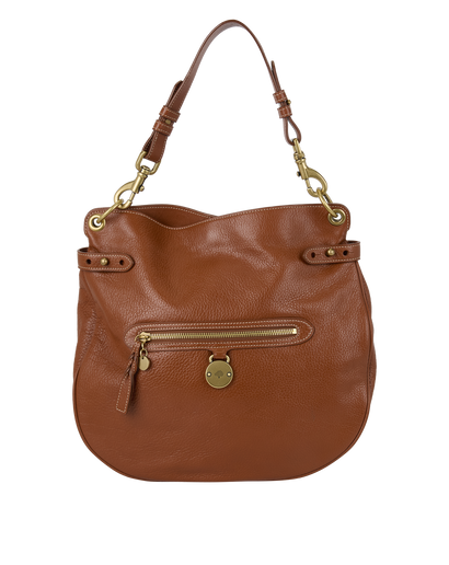 Somerset Hobo, &pound;270, Handbags, Tan, Leather, Front view